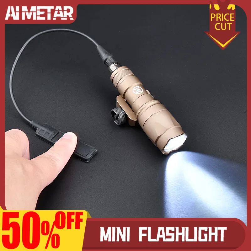 

Surefir Tactical Flashlight Fit for Airsoft, M300, M300A, 20mm Rail Mount, KEYMOD Base Weapon, Hunting, Scout, LED Gun Mini Ligh