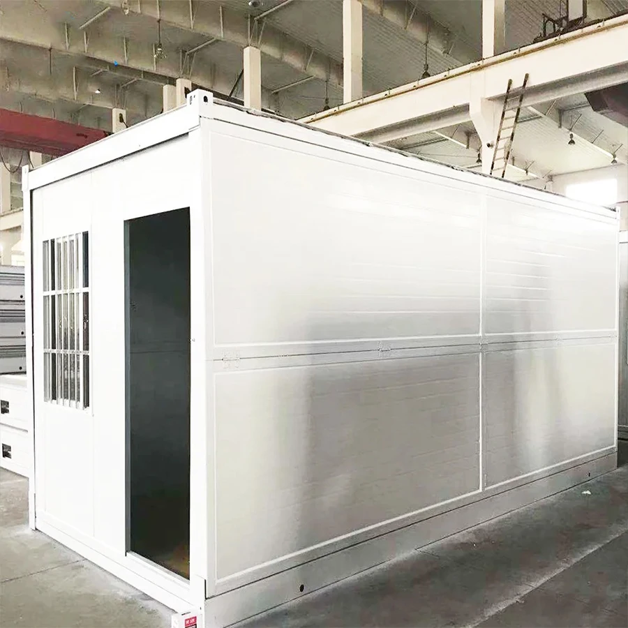 

Collapsible Mobile Home Temporary Ecological Safe Prefab Multi Room Repairable Long Life Fold out Shipping Container House