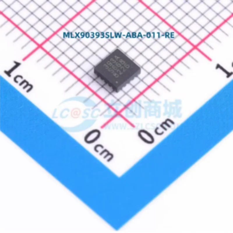10PCS MLX90393SLW-ABA-011-R QFN16 3D Triaxial Magnetic Position Sensor I2C SPI Interface High Precision Contactless SMD Chip New