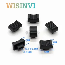 10 Piece 13*8*9MM straight slide potentiometer mixer push rod cap plastic console volume hat inner hole 4MM
