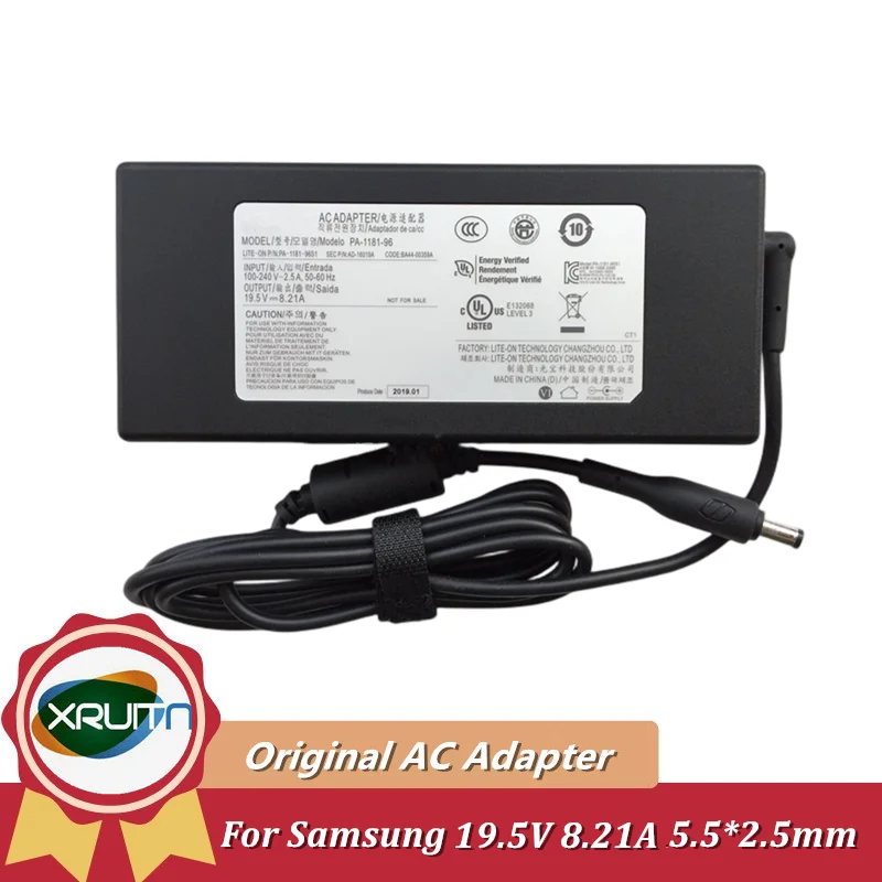 Genuine PA-1181-96 19.5V 8.21A AC Adapter Power Charger for Samsung NP850XBC NP850XBC-X01 PA-1181-96S1 AD-18019A BA44-00359A