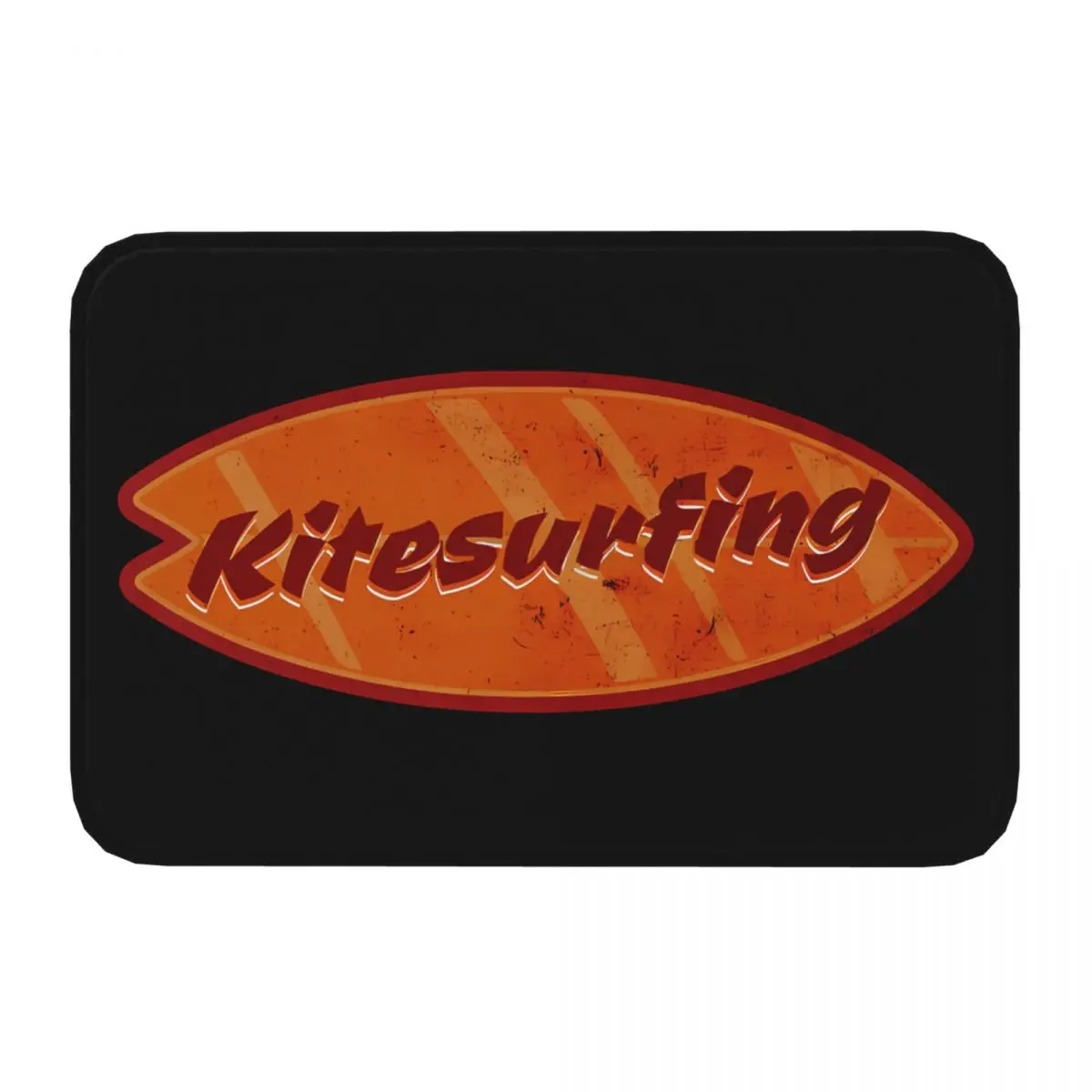 Orange Kitesurfing Kite Surfing Non-slip Rug Doormat Kitchen Mat Balcony Carpet Entrance Door Decor