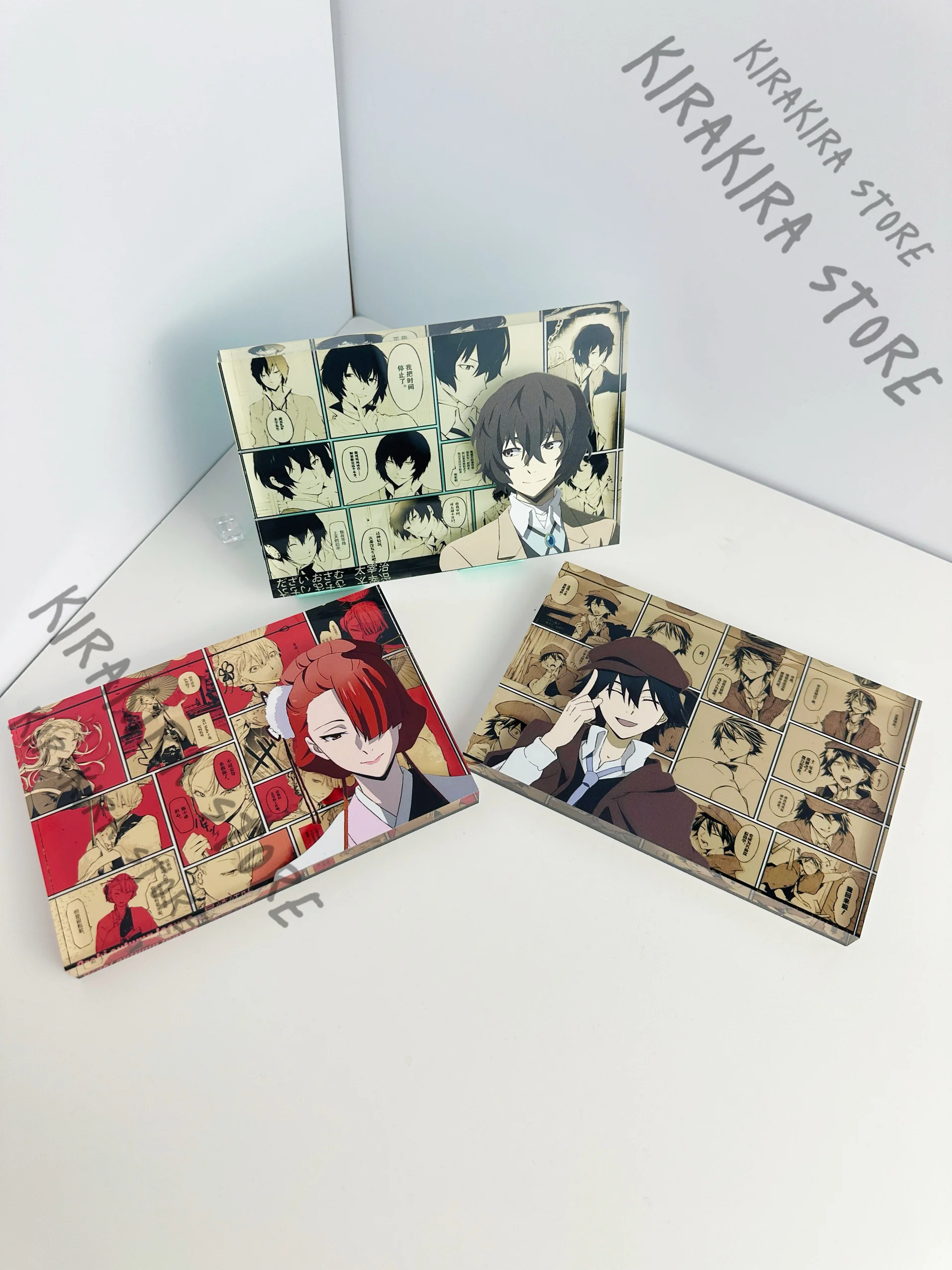 

Bungo Stray Dogs Sigma Ozaki Kouyou Fyodor D Acrylic Brick Standing Sign Anime Cosplay Gogol Mascot Ornaments Adorn Gifts