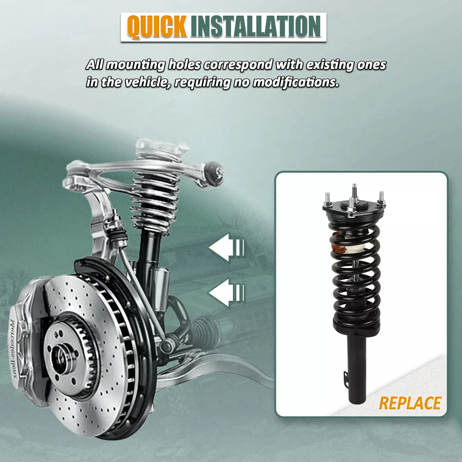 

Для 2011-2014 Hyundai Sonata амортизаторы в сборе 1333505L 1333505R 5646x2