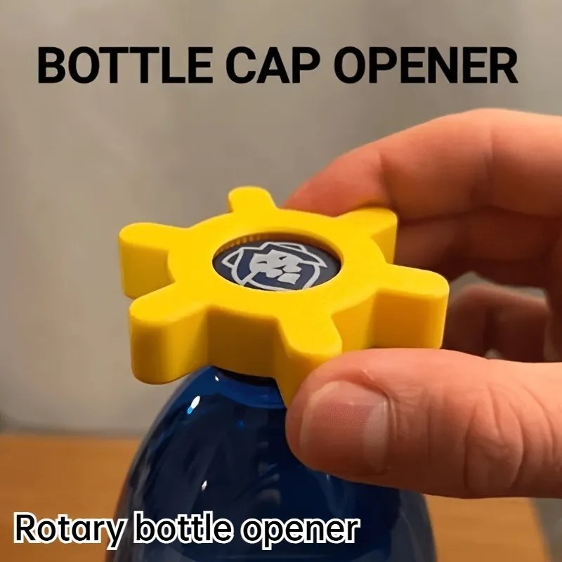 Rotating Bottle Opener Multi-function Bottle Cap Opener Easy Open Household Creative Bottle Opener Bar Supplies Kitchen Tool