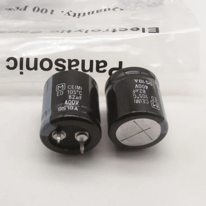 

10-100pcs imported 400V82UF ED gallbladder power amplifier filter electrolytic capacitor 22x25 horn foot