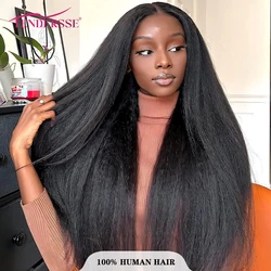 Tendresse 12A Kinky Straight 3 Bundles Human Hair Remy Brazilian Human Hair Weave Extensions Yaki Straight Bundles for women