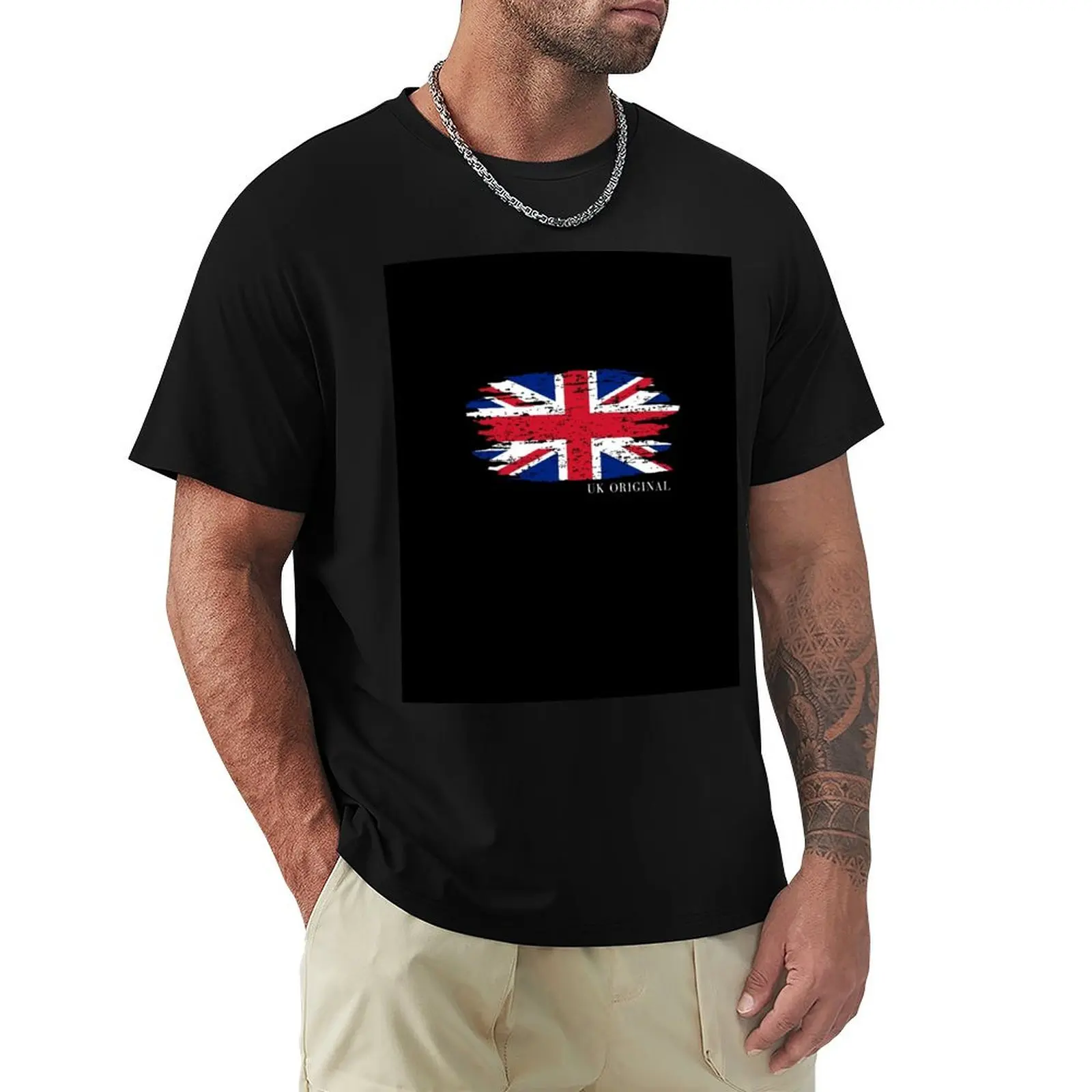

British Cool Union Jack flag UK original T-Shirt anime oversized Personalized t-shirt cute tops mens workout shirts