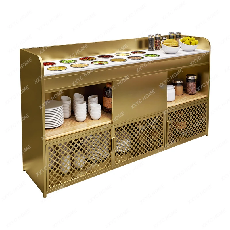 

Commercial Restaurant Sideboard Cabinet Table Sauce Dipping Dining Room Seasoning Sauce Table Small Material