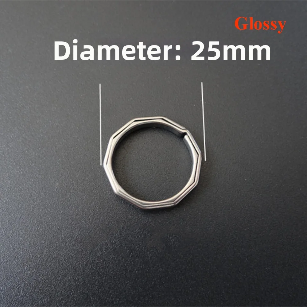 New TC4 Real Titanium Alloy Key Rings Super Lightweight 10 Styles Keychains Buckle Pendant Side Push Male Creativity Gift