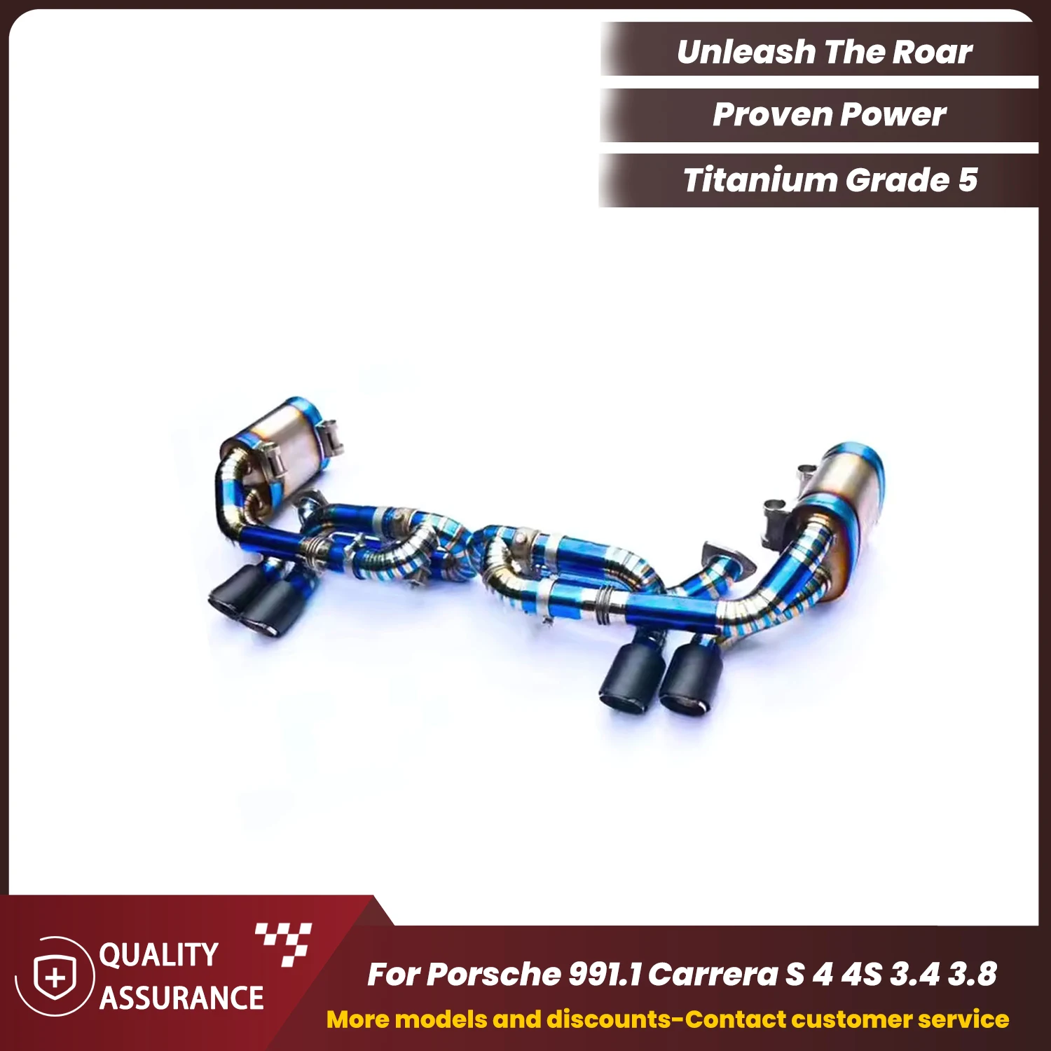 

Performance Supercar Sound ECCF Titanium Catback Exhaust for Porsche 991.1 Carrera S 4 4S 3.4 3.8