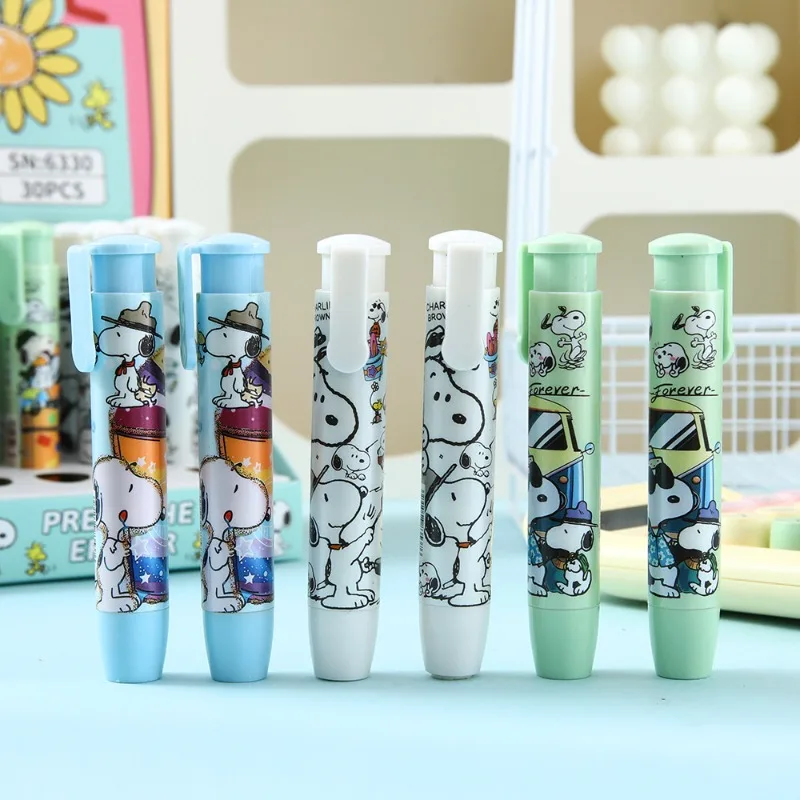 

Cute Cartoon Snoopy Eraser Highly Attractive Anime Snoopy Pen Type Press The Eraser Creative Stationery School Supplies Gifts