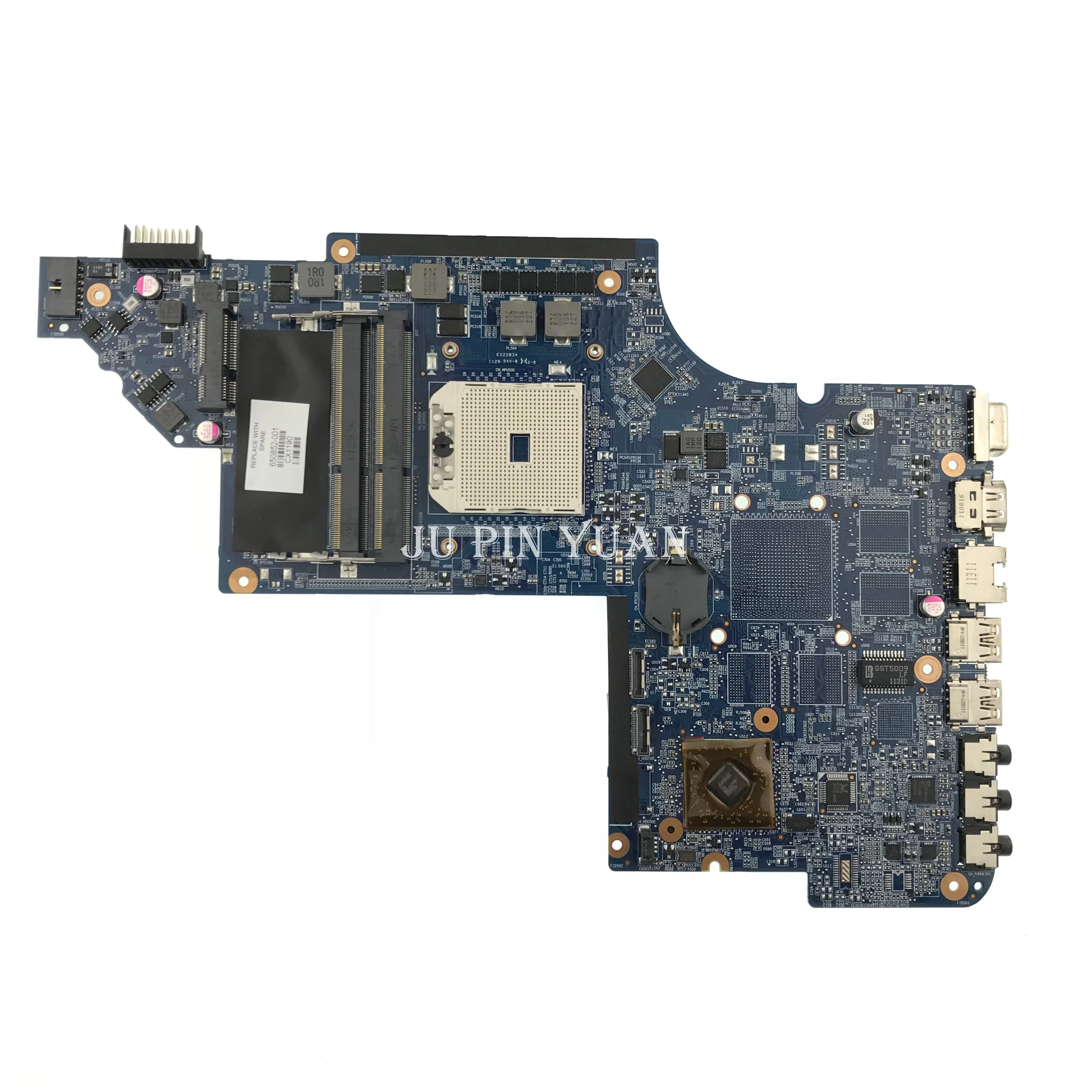 Mainboard 650852-001 650852-501 650852-601 For HP PAVILION DV6-6000 DV6-6100 Laptop Motherboard 100% Tested