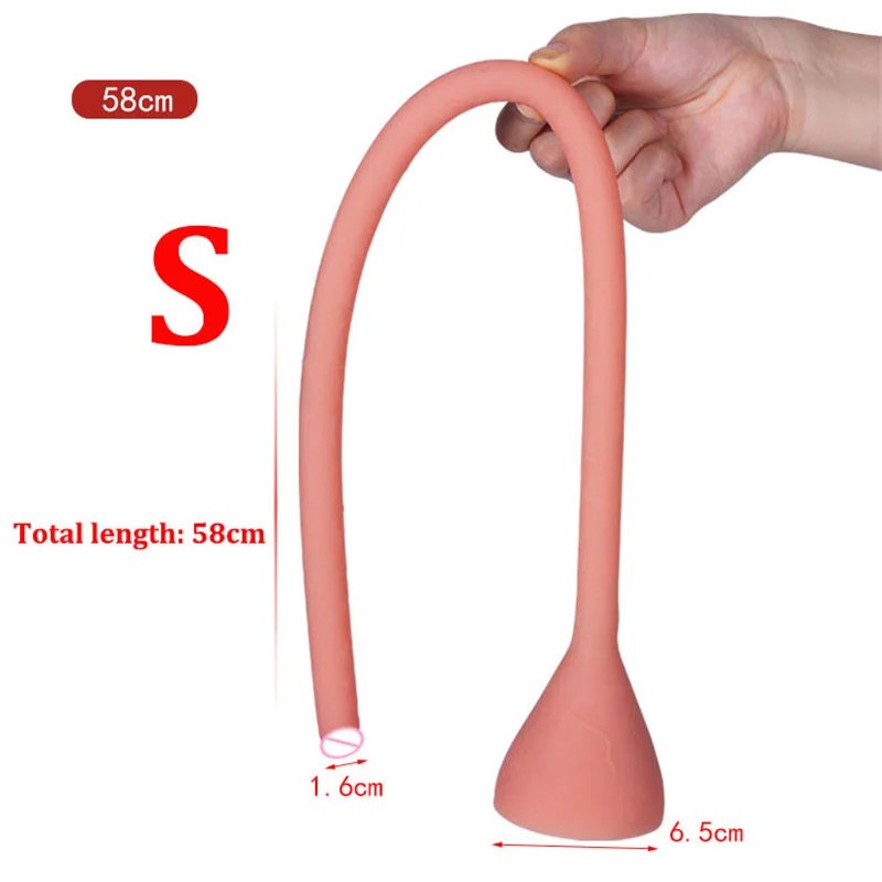 Sex Shop Super Long Vaginal Anal Enema Silicone Butt Plug 100cm SM Deep Into Anus Clean Dildo Anal Plug Sex Toys For Women Men