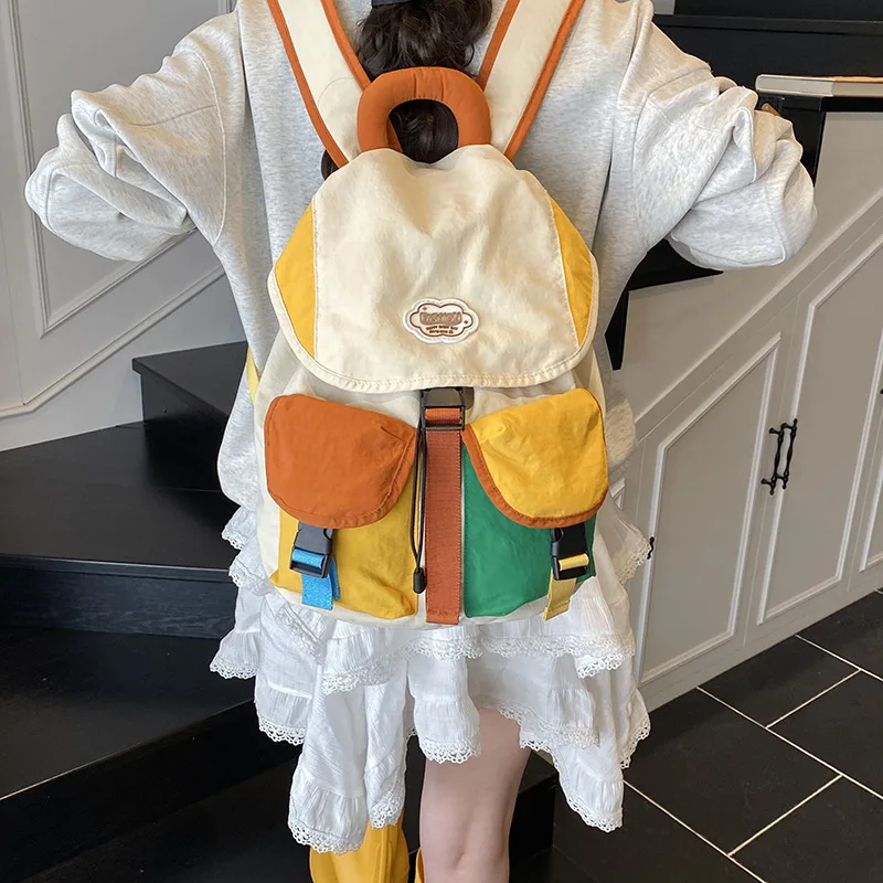 Lightweight Decorative Backpack for Parent & Kid Two Sizes Leisure Backpack for Kindergarten And Primary School Outdoor Use