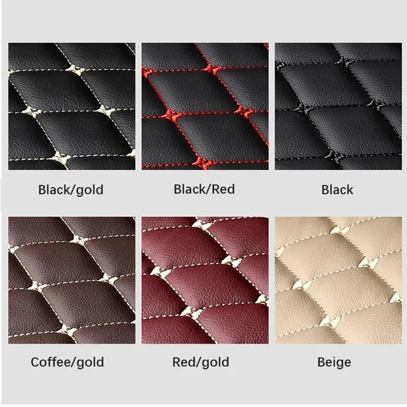 Car Rear Trunk Storage Pads For Audi Q7 4L 2006~2015 7seat Anti-dirty Pads Trunk Mat Covers Leather Carpets Mud Auto Accessories