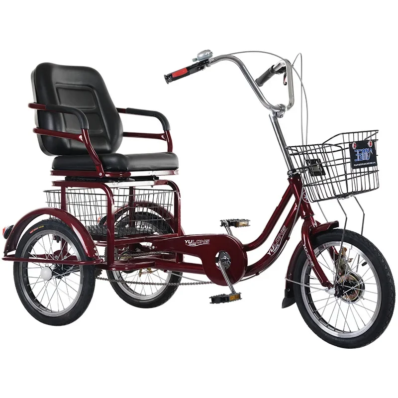 For Pedal tricycle with adjustable seat elderly tricycle for leisure  Step tricycle