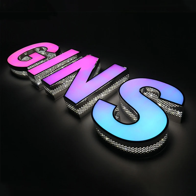 

Индивидуальный светодиодный бизнес-логотип, 3d подсветка букв, наружная вывеска для магазина, освещенный знак, рекламные буквы для магазина компании