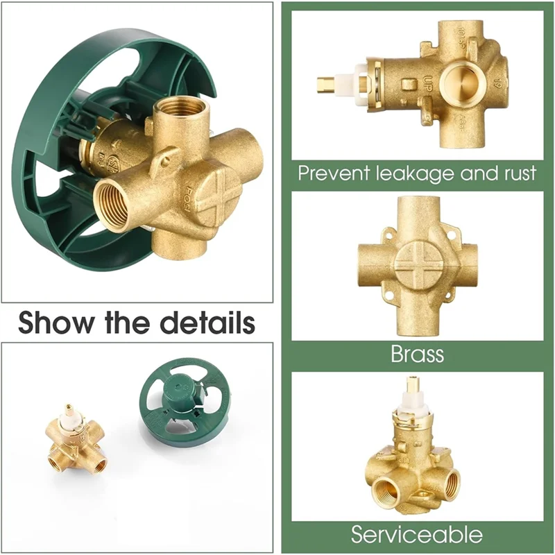 

A03F-Замена для Moen 2510-1/2 дюйма IPS-соединение, латунный балансирующий душевой клапан под давлением-2510, модель в комплекте