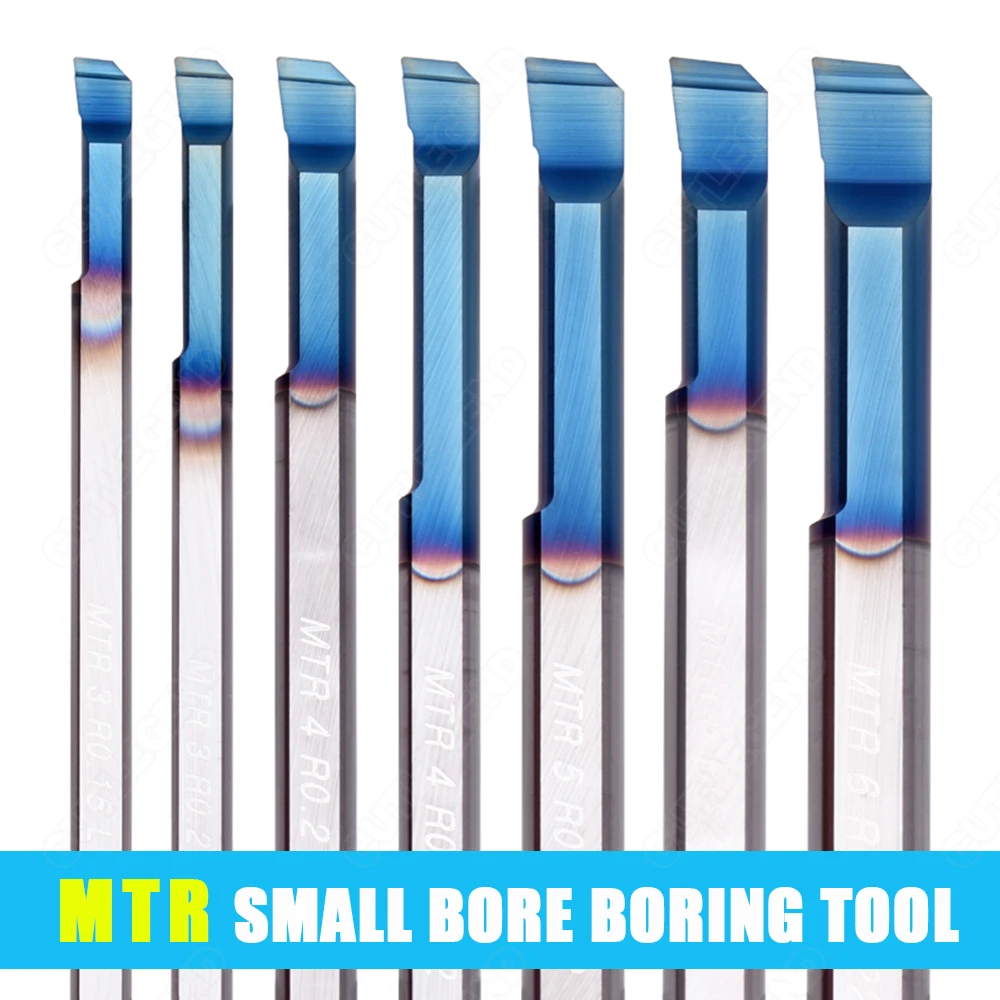 Carbide Boring Bar MTR Miniature Internal Turing Tool Copying Small Hole Bore Solid Lathe Cutter Coated MTR3 MTR4 MTR5 MTR6 MTR8