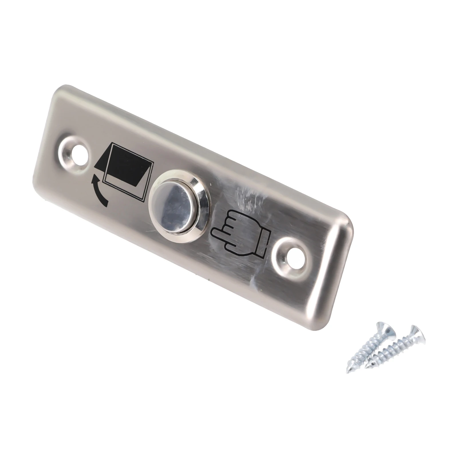 Door Switch For Door Control Stainless Steel Slim Exit Push Release Button Activates Electric Strike Magnetic Lock