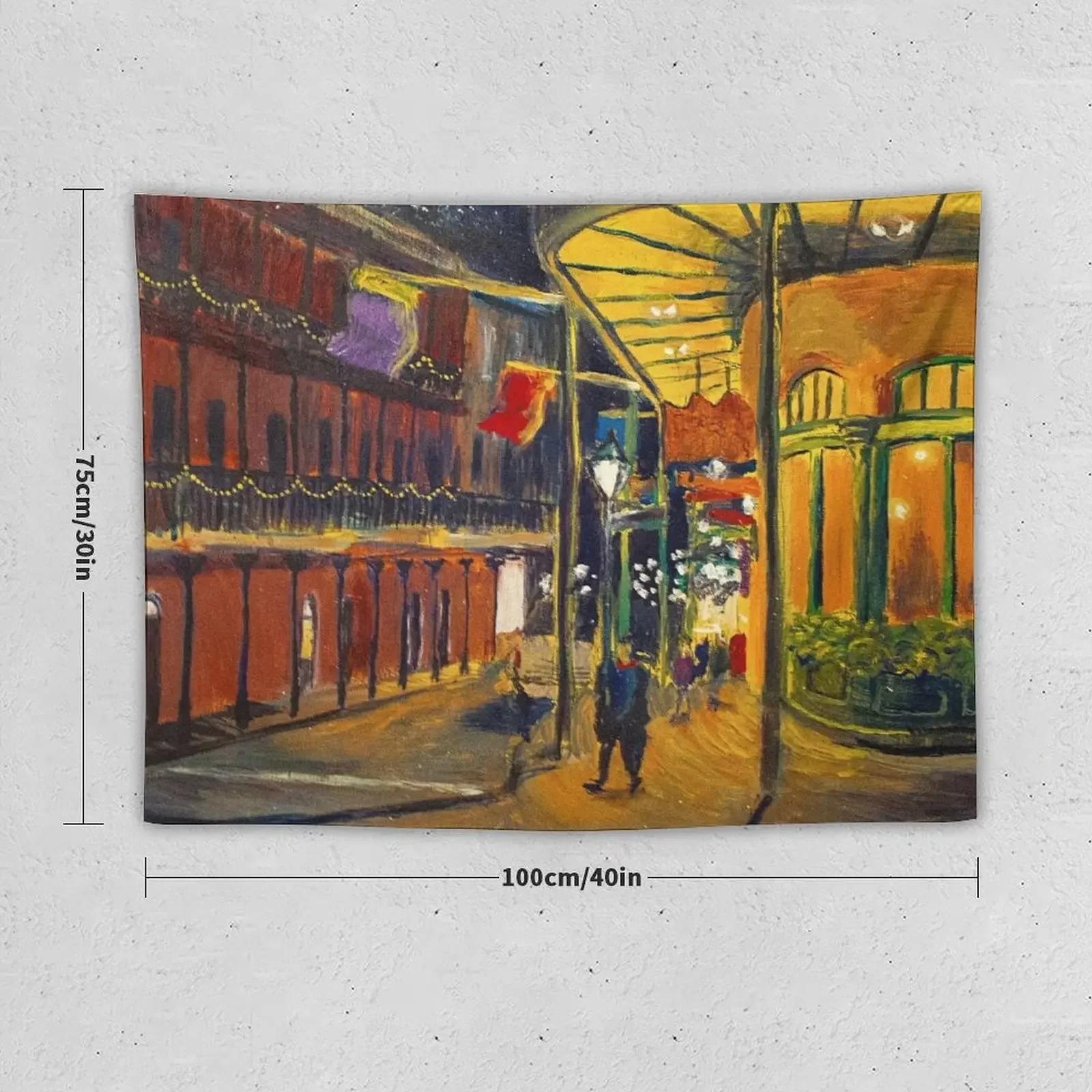 Nola at Night Tapestry Aesthetic Decoration House Decorations Aesthetic Home Decor Tapestry