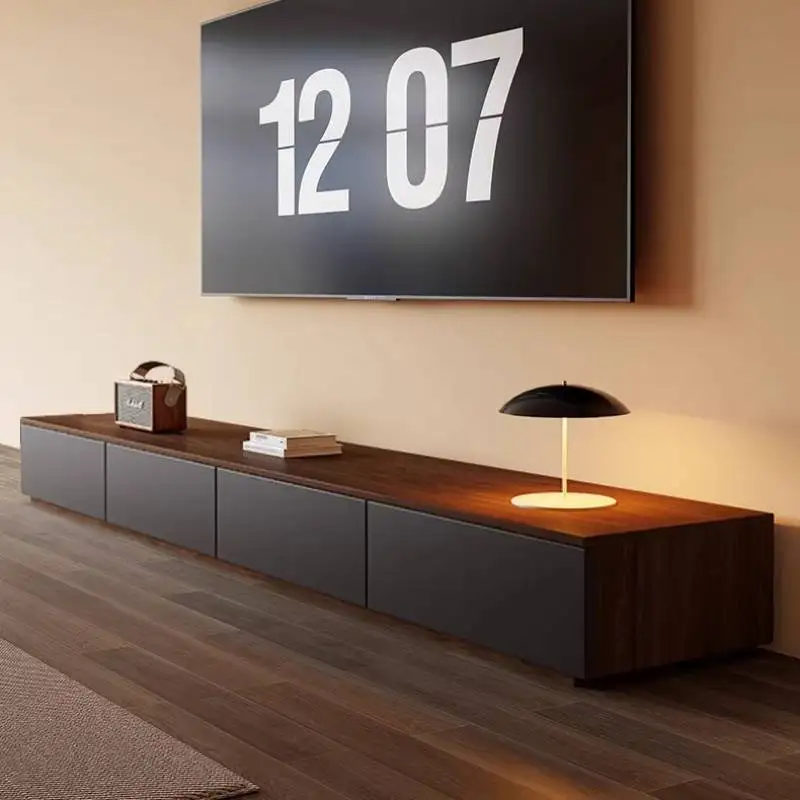 

Drawers Decoration Tv Cabinet Dark Black Design Living Room Tv Cabinet Apartments Low Designer Szafka Pod Telewizor Furniture