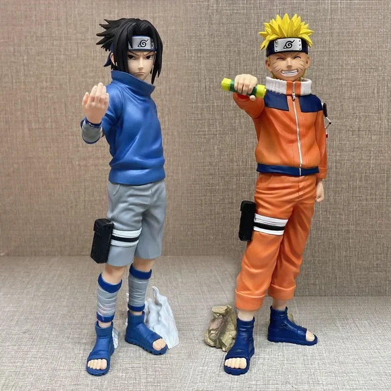 

Anime Uchiha Sasuke Figurine Decoration Naruto Uzumaki Figure Action Shippuden Statue Standing 26cm PVC Collectible Model Toys