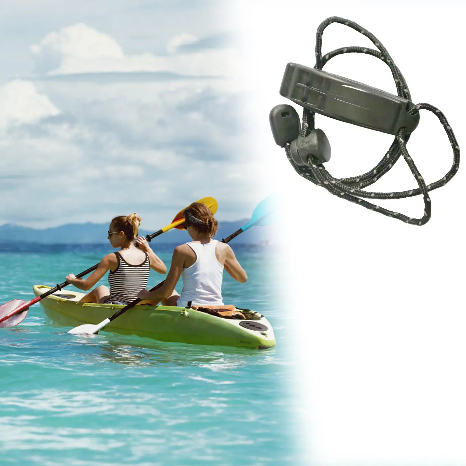 صافرة مدرب سوداء عالية الصوت متينة ABS تدريب الحكم صافرة المفاتيح للرياضة في الهواء الطلق المشي لمسافات طويلة مدرسة PE والتخييم #4