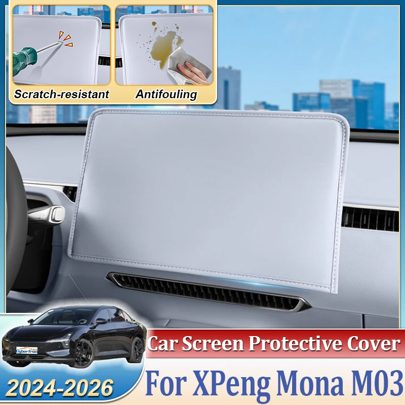 

For XPeng Mona M03 2024~2026 Car Central Control Screen Protector Interior Supplies Modified Protective Anti-scratch Accessories