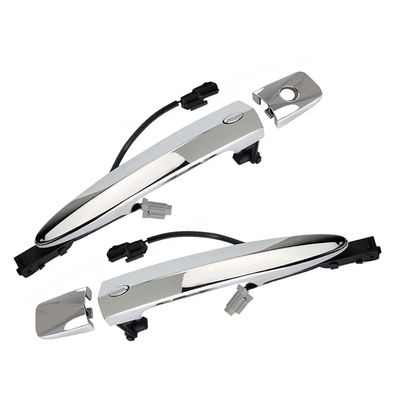 

1 Pair Chrome Plastic Car Front Exterior Door Handle 806451AA0A 806461AA0A Fit for Nissan Leaf Sentra Maxima Murano 806469N00A