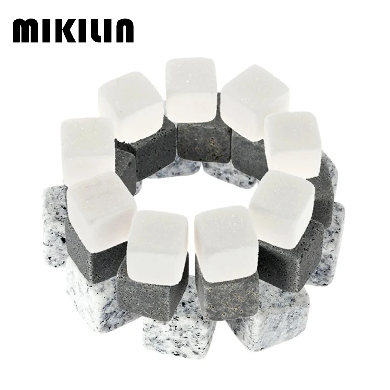 12 قطعة أحجار الويسكي طقم هدايا الجرانيت الطبيعي البيرة تقشعر لها الأبدان الأحجار ويسكي النبيذ الصخور قابلة لإعادة الاستخدام مكعبات الثلج برودة بار اكسسوارات #6