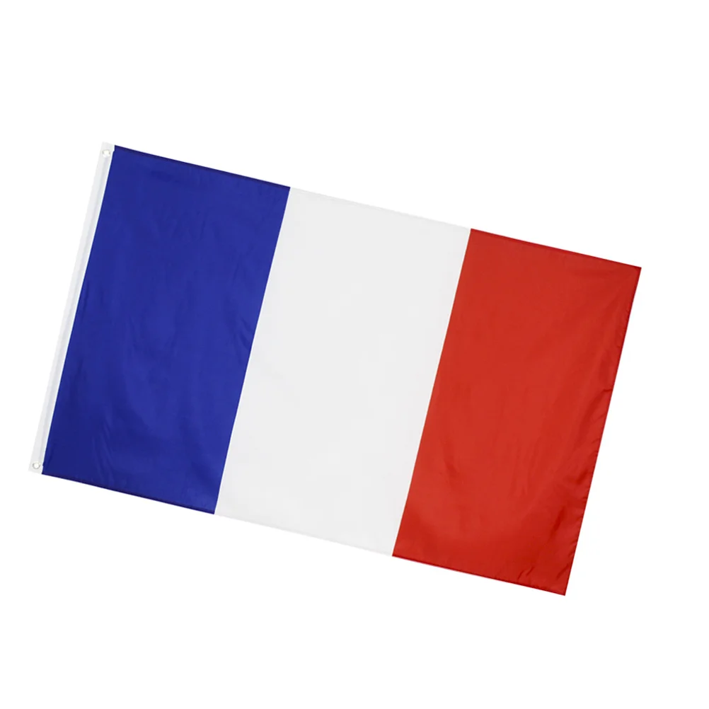

France Flag 90X150Cm High Quality Polyester Vivid Fade Resistant Cheering Flag For Party Parade Festival Sports Event