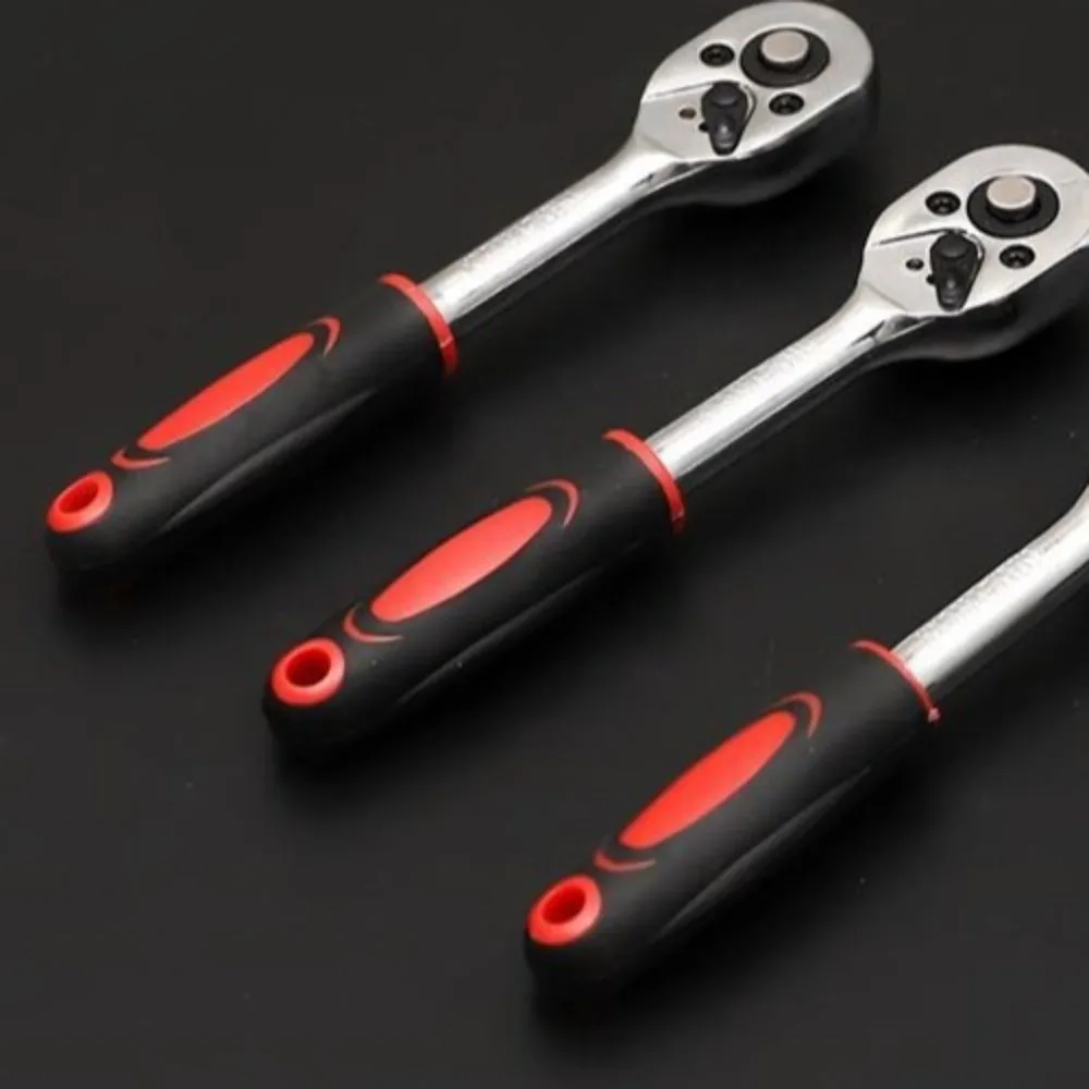 

46pcs Carbon Steel Ratchet Wrench Set 1/4 Inch with Storage Toolbox Repair Set Torque Wrench Combo Kit