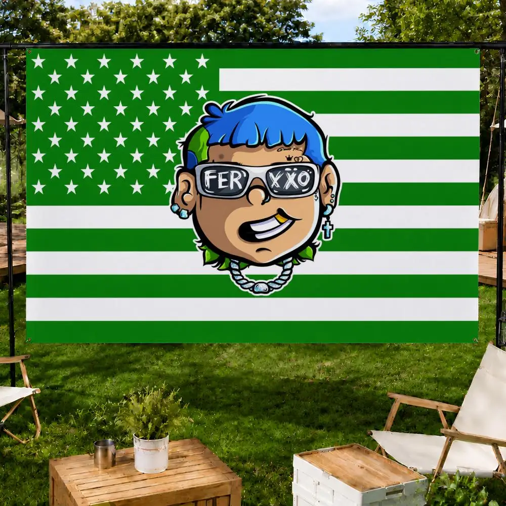Music Latin Urban Artist Feid Ferxxo Flags Fan support, home, dormitory, wall decoration, outdoor camping, party banners, gifts