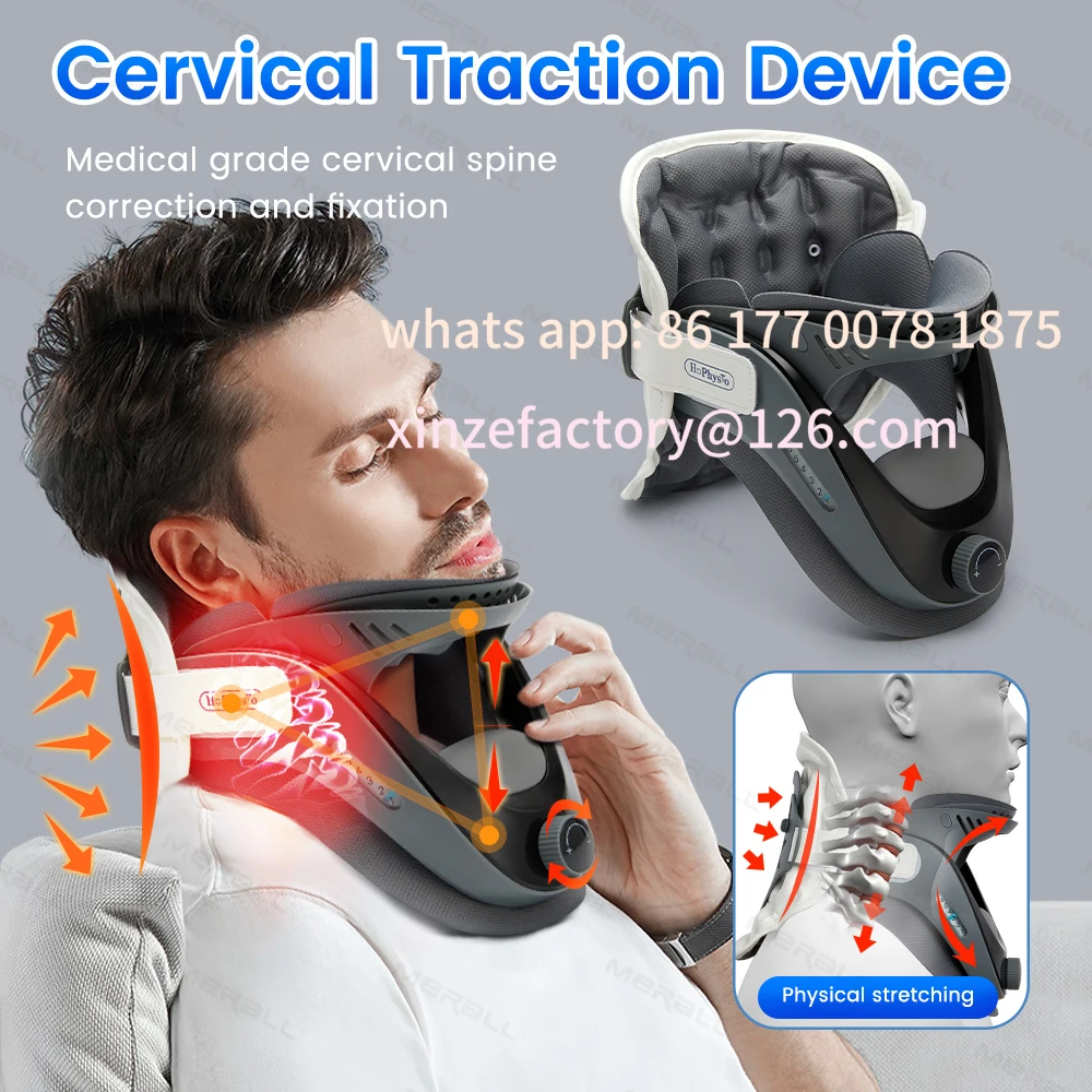 Customizable Neck Stretcher Cervical Traction Device Posture Corrector Brace Cervical Stretch Care Support