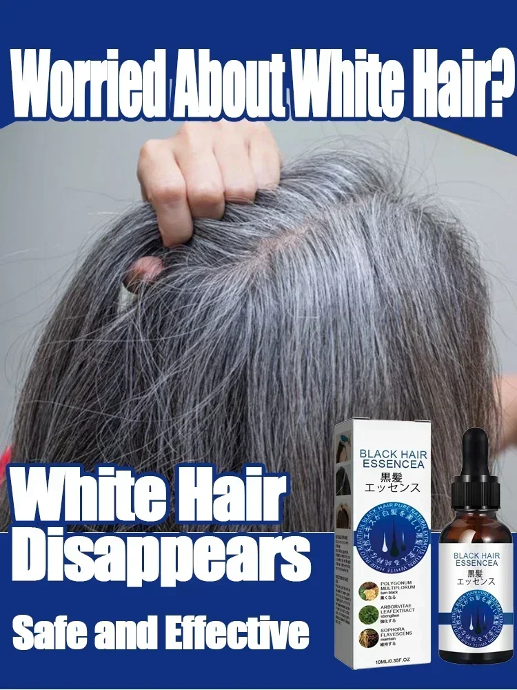 White hair killer, remove gray hair and restore natural hair color in 7 days