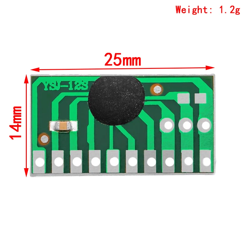 5pcs 12 children's songs, music module YSJ-12S dual tone 12 English music with LED scintillation module