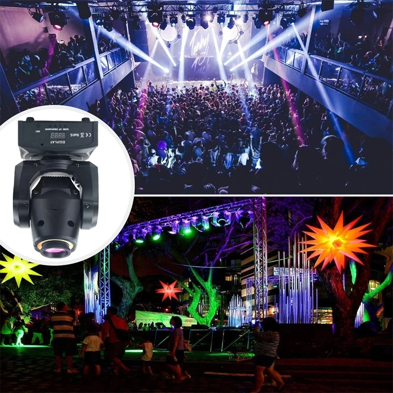 60W Led Lights Rotating Disco Lighting Voice Control Dance Table Lamp DJ Party Laser Light Strobe Party Club Wedding Parties ﻿