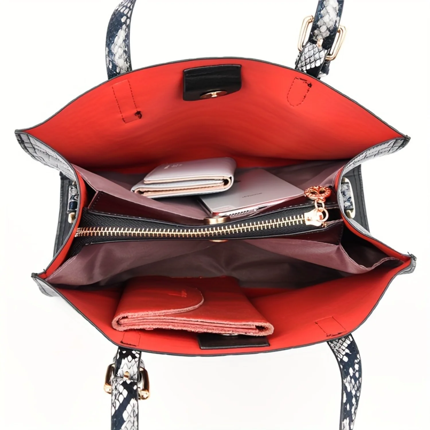 Borsa a tracolla grande in pelle di lusso con manico superiore per donna
