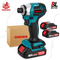 ONEVAN 1000W 600N.M Brushless Electric Screwdriver 5 Gears Cordless Dril Impact Screw Driver Power Tools for Makita 18V Battery