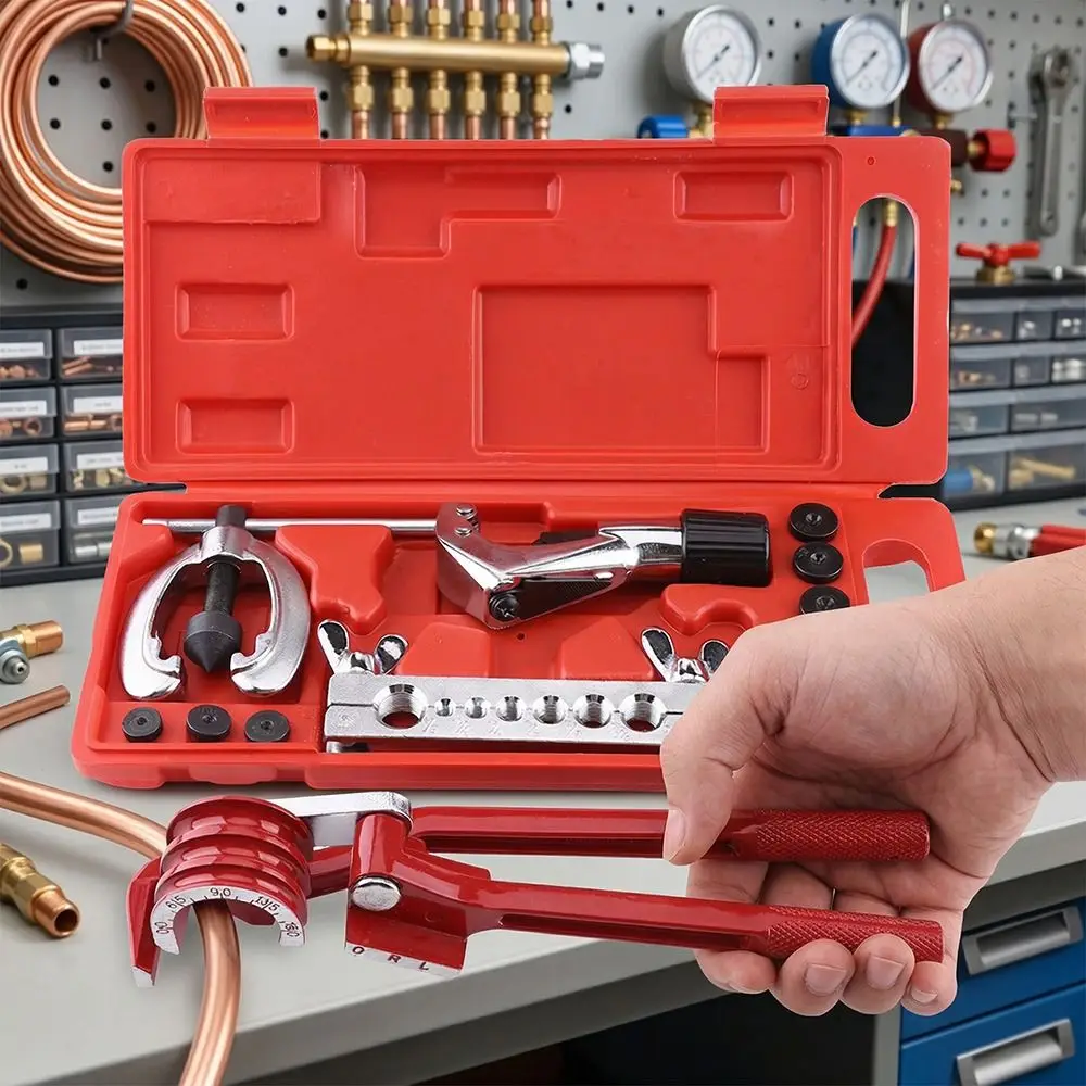 7-Hole Flaring Pipe Flaring Kit Cutter Multi-Functional Flare Kit Bending Tool Copper Tube Forming Bending Tool Set