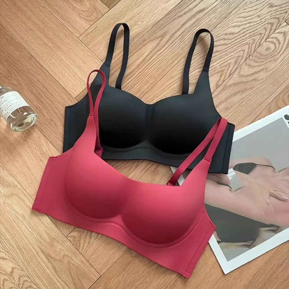 حمالة صدر بسيطة مقاومة للصدمات بدون خياطة ومضادة للترهل للنساء، حمالة صدر عميقة على شكل حرف V للسيدات