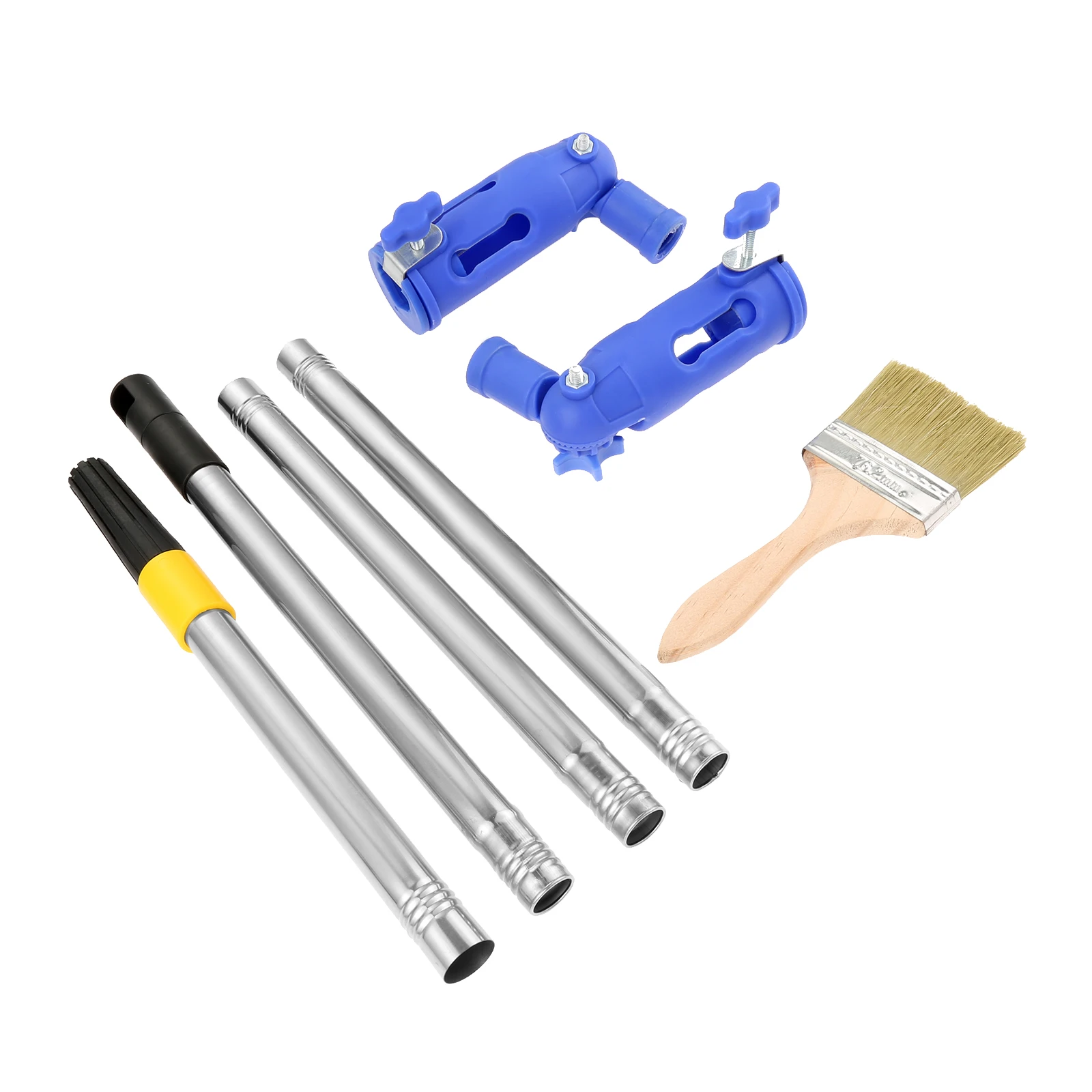 

2 шт., многоугольный удлинитель кисти для рисования + 3,6 фута, удлинитель для малярного валика + кисть для настенной угловой живописи, инструмент для украшения стен