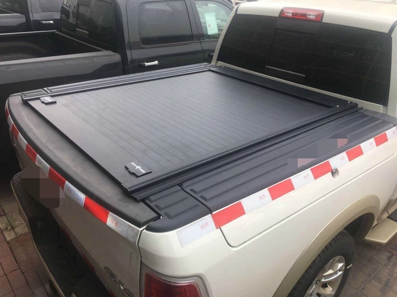 Dongsui Factory Newest Style Off Road Bed Protection Aluminum Alloy Flat Top Pickup Truck Trunk Cover with double lock