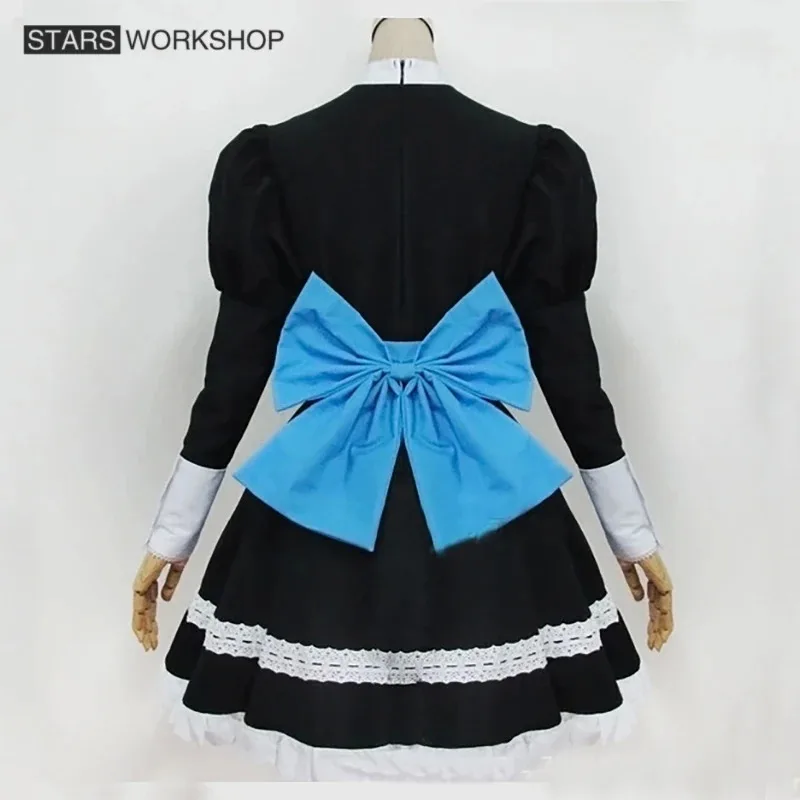 

qq34 аниме трусики с героями мультфильмов и подвязками, чулки героини анархии, карнавальный костюм для женщин и девочек, черные платья, чулки