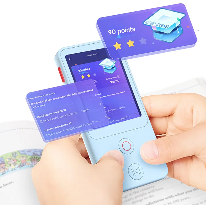 

Glacier Blue Daily Language Learning Audio Level Walkman High Sound Quality MP4 Player With Massive Resources Recommended