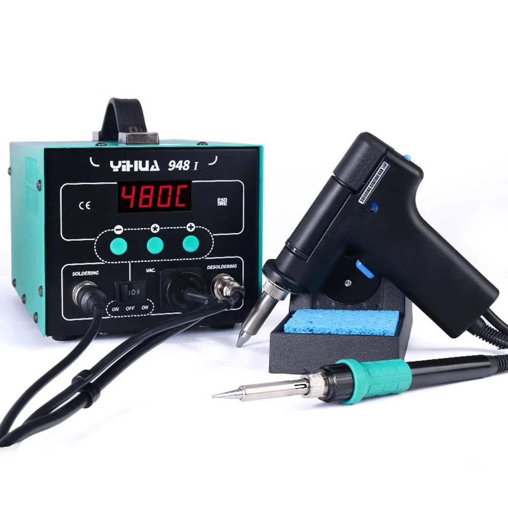 YIHUA 948-I Suction Gun Welding Station 2In1 Digital Display Tin Gun SMD Soldering Iron Desoldering Station Welding Rework Tools