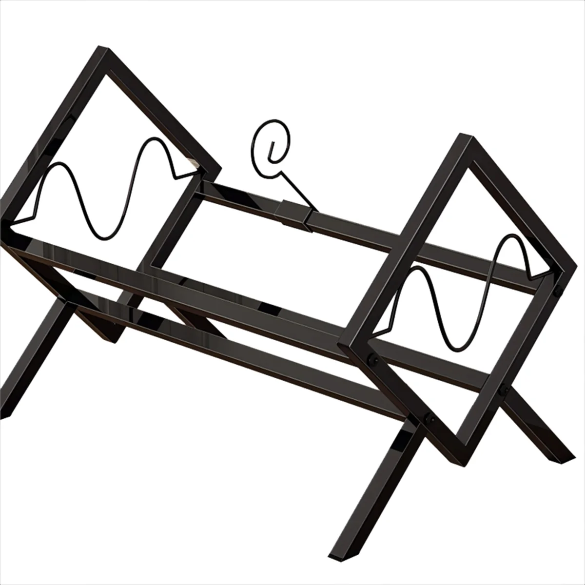 

Record Rack, Desktop Book and Magazine Rack, Metal Display Rack, CD Record Multifunctional Organizer, Storage Rack