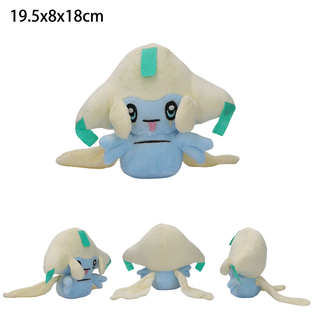 19CM Pokemon Jirachi Plush Toy Kawaii Wish Maker Jirachi Soft Stuffed Peluche Doll Funny Pocket Monsters Collectibles Present